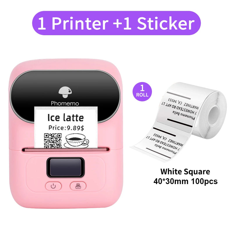 【Dropshipping Proce】Phomemo M110 Thermal Label Printer Wireless Portable Inkless BT Label Printer Use Self Adhesive Labels Paper