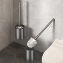 Badezimmer Toilettenbürstenhalter Reinigungswerkzeuge Weltraum Aluminium Wandmontage Ohne Bohren Vertikale Toilettenbürste Badezimmerzubehör
