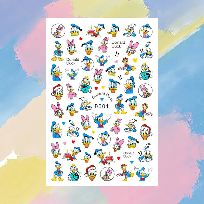 Disney Cartoon Art Deco Decal Nail Slider Lilo & Stitch Tigger Mickey Mouse Nail Sticker DIY Nail Art Ornament Stickers