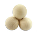 Wood Ball Dia 6mm - 100mm Wooden Primary Color Solid Round Wooden Ball Decoration DIY Home Painted Parts