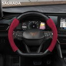 The Grip Overhaul | 38cm Perforated Leather Car Steering Wheel Cover