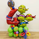 50Pcs Teenage Mutant Ninja Turtles American Animated Characters Superhero Warriors Red Numbers Birthday Party Decoration Balloon
