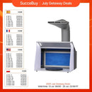 SucceBuy Airbrush Spray Booth Portable Hobby Airbrush Paint Spray Booth Kit with 4 LED Light Powerful Dual Exhaust Fans
