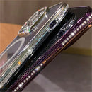 Magnetic Diamond Glitter Bling Case for iPhone 15 14 13 12 11 Pro Max Plus Rhinestone Electroplated Jewelled Transparent Cover