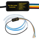 FORAUTO 1.2m 12V Car Rear Trunk Tail Light Dynamic Streamer Reverse Warning Light Brake Turn Signal Lamp Car LED Strip