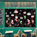 2025 New year Merry Christmas wall Window Stickers Elk Santa Claus Window Clings Decal Christmas Decoration For Home Navidad