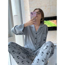 2023 Hello Kitty Y2k Women's Pajamas Woman Clothing Sleepwear Long Sleeve Trousers Two Piece Set Ins Anime Kawaii Cute Autumn