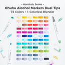 The Pigment Atelier | Ohuhu Honolulu Alcohol Marker Set, Refillable Dual-Tip (24–320 Colors)