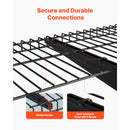 SucceBuy Heavy Duty Wall Garage Shelving 3-Tier 0.9x3 ft 450 lbs 11x36" Per Shelf Steel Wall Mounted Shelving Unit Metal Black