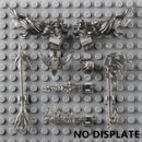 5PCS Cartoon Special Effects Pieces Arm Fist Wind Lightning Leg Flames Weapons Accessories Assemble Scene Bricks Kids for Toys