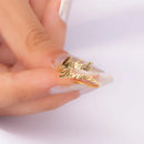 Custom Double Name Rings Personalized Adjustable Stainless Steel Jewelry Couple Promise Ring Valentine's Day Gift for Girlfriend