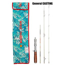 1.5M FUJI Trout Fishing Rod Glass Fibre Squishy CASTING Fishing Rod Top Outdoor Gear with Solid Wood Handles