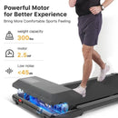 2in1 Powerful 2.5HP Walking Pad Treadmill 15.35*35.43" Belt Walkingpad 300LBS Quiet Portable Under Desk Pad for Home&Office