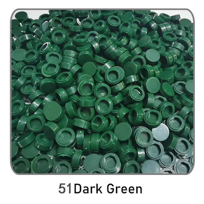 1000pcs DIY Pixel Art Bricks1x1 Round Tile Building Blocks Compatible with 98138 Anime Figure Assemble Toys Gift for Children