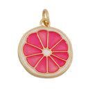 3D Fruit Strawberry Grape Mango Pineapple Water Melon Cherry Banana Charm Pendant , Jewelry Necklace Bracelet Making Supply M15