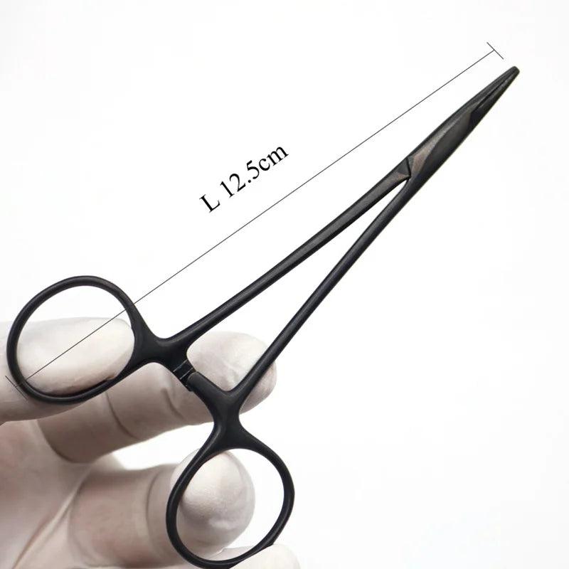 Porcelain Black Handle Insert Needle Holder For Double Eyelid Thread Embedding Surgery Tool Cosmetic Plastic Instrument Fine Ne