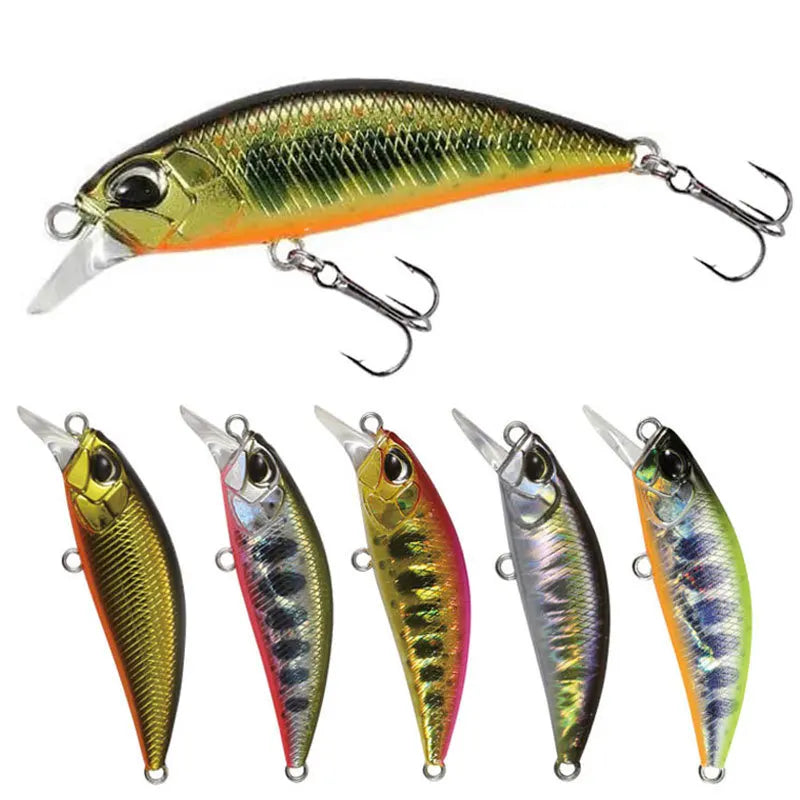 2023 Hot 38Mm 3.2G Mini Sinking Minnow Fishing Lures Jerkbaits Peche Artificial Bait Wobbler Lure for Trout Bass Carp Fishing