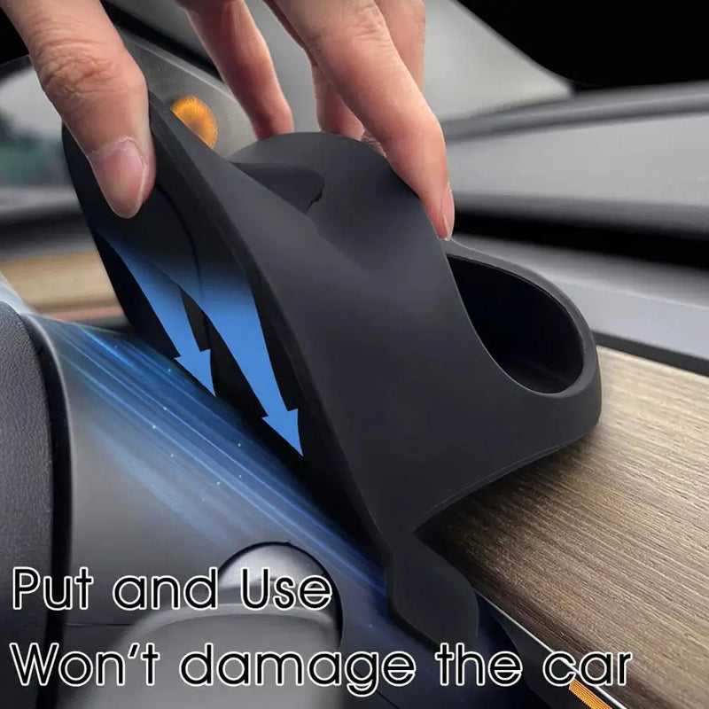 Phone Stand Glasses Case For Tesla Model Y Phone Holder Behind Steering Wheel GPS Bracket Navigation Support