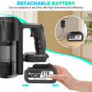 Upgrade cordless Vacuum Cleaner, Wall Hanging Stick Vacuum Cleaner with Tangle-Free Brush, 3000mAh Battery