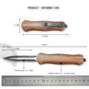 2 Styles Folding Blade Knife D2 Blade Wood Handle Hunting Knife Camping Self Defense Hunting Portable EDC Multitool Tools Gift