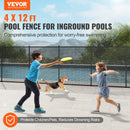 SucceBuy Pool Fence Pool Fences for Inground Pools Removable Child Safety Fencing Teslin PVC Fence Mesh Protects Kids and Pets