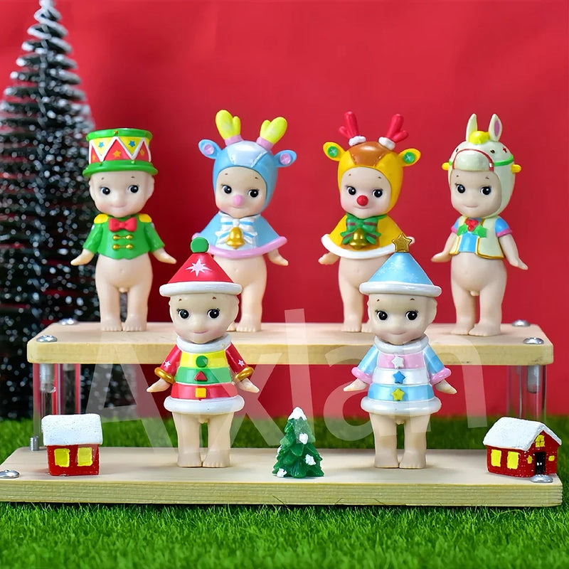 Aixlan Sonny Angel Igure Kawaii Christmas 8cm PVC Action Figure Amine Christmas Gift Collectible Model Toys Kid Gift