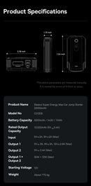 The Volt Reserve | 2000A Professional-Grade Lithium Jump Starter & Portable Power Station
