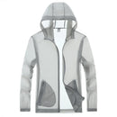Summer 50+ UV Sun Protection Men's Clothing Skin Coats Breathable Cooling Nylon Silk Hooded Windbreaker Men Casual Jackets 8XL