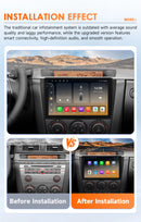 9" Hizpo 2Din CarPlay Android Auto Car Radio for Mazda 3 2004 - 2009 Snapdragon 6115 Headunit GPS Navi 4G BT RDS DSP SWC 360°CAM