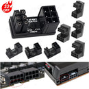 ATX 8Pin 6Pin Female to Male 90/180 Degree Angled Turning Connector Power Adapter Elbow Head for Graphics Video Card GPU Adapter