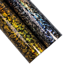 High quality PET Gloss Holographic Gold Silver Rainbow Forged Carbon Laser Vinyl Wrap Roll Adhesive Decal Car Wrapping Foil