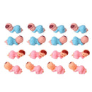 30/60/100Pcs Mini Plastic Babies for Party Favors Ice Cube Game Blue Pink Tiny Baby for Gender Reveal Baby Shower Party Decorati