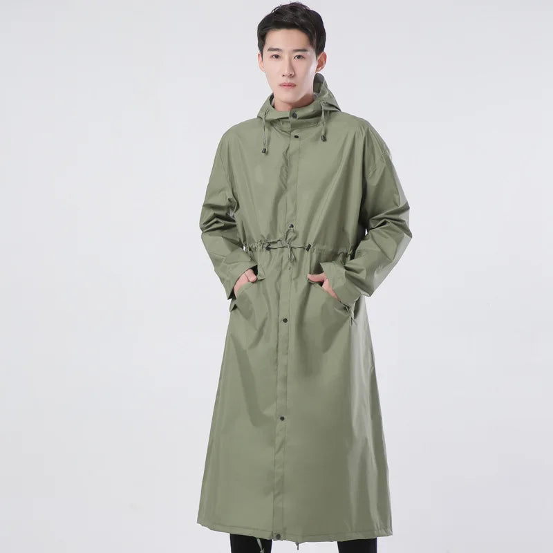 Adult raincoat female fashion hiking long increase waterproof windbreaker light body poncho male Japanese and Korean version