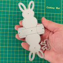 Easter Bunny Box Cutting Dies DIY Rabbit Metal Craft Embossing Die Cuts Scrapbooking Paper Stencil Stamp Carving Paper Card