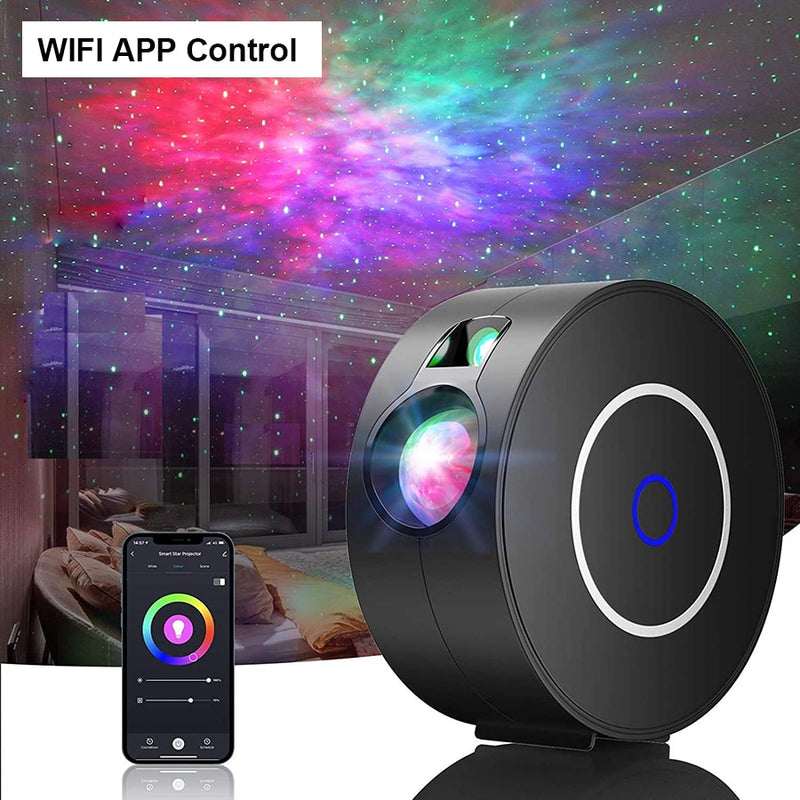 Star Projector Light Colorful Nebula Cloud Night Light Dynamic Galaxy Star Night Light for Bedroom Games Room Party
