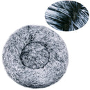 Round Dog Bed Winter Warm Cat Bed Plush Basket for Dog Washable Pet Bed for Small Medium Large Dog Sofa Cat