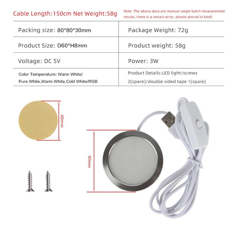 For Bambu Lab Led Lamp Kit 001 Adjustable Light Kit Led Light Parts Hardware RGB/warm Light Without Lamp Shell 001 3d Printer