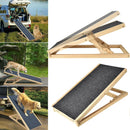BRIEFNESS Multi-Purpose Car High Bed Pet Ramp with Non-Slip Carpet Adjustable Folding Pet Ladder Convenient Auxiliary Steps