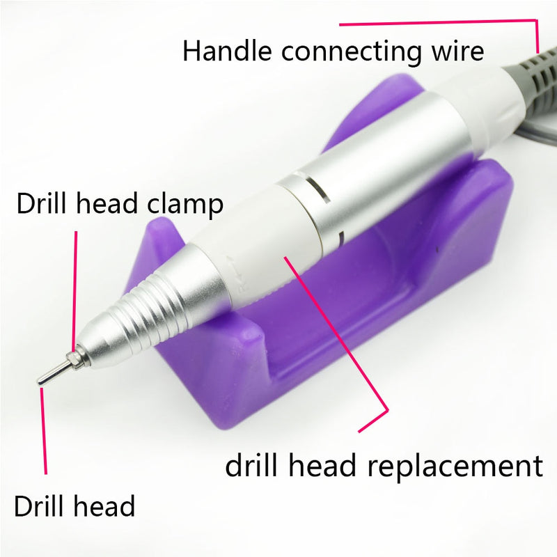 35000RPM Professional Nail Drill Equipment Manicure Machine For Manicure Drill Tools Kits With Milling Cutter Nail Art Tool
