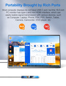 UPERFECT 18.5 Inch Monitor 120HZ FHD HDR IPS Laptop Computer Gaming Display HDMI USB C External Screen With Dual Speakers VESA