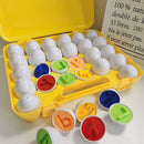 Baby Lernspielzeug Intelligentes Ei-Spielzeug Formsortierspielzeug Montessori Eier Spielzeug für Kinder im Alter von 2 3 4 Jahren