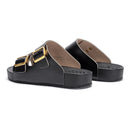 New Summer Beach Soft base massage Slippers Casual Double Buckle Non-slip Clogs Slides Women Men Slip on Flip Flop Shoe