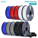 SUNLU 10KG PETG/ABS Filaments 10Rolls 3D Filament 1KG/roll 1.75mm 100% Filament Lines Up Neatly For 3D Printing From EU US