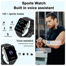 Baolubao 2024 NEW Smart Watch 1.85 inch Full Touch Voice Assistant Fitness Tracker Bluetooth Answer/Dial Weather, Christmas Gift