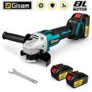 125mm Brushless Electric Angle Grinder Grinding Polishing Tool Cutting Machine Woodworking Power Tool for Makita 18V Battery Pin