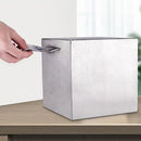 Stainless Steel Safe Piggy Bank Desktop Coin Container Piggy Bank Kids Gift Compact Saving Pot Money Box