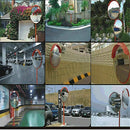 Convex Mirror Road Traffic Safety Mirror Unbreakable 130 Degree Wide Angle Blind Spot Car Parking Security Curved +Bracket Screw