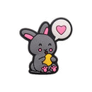 1-23Pcs PVC Adorable Rabbit Bunny Easter Shoe Buckle Charms Accessories Children Shoe Button Fit Birthday Gift