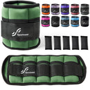 Sportneer Adjustable Ankle Weights 1Pair 10lb Leg Weight Straps for Women Men Weighted Ankle Weights Set for Gym Fitness Workout