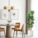 5/6/7 FT Artificial Fiddle Leaf Fig Tree with Pot Faux Trees with Artificial Plants Fiddle Leaves Greenery Fake Tree for Home